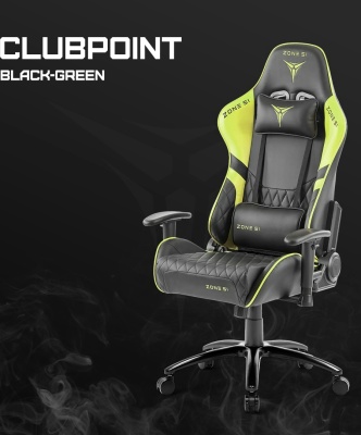 Компьютерное кресло CLUBPOINT Black-Green