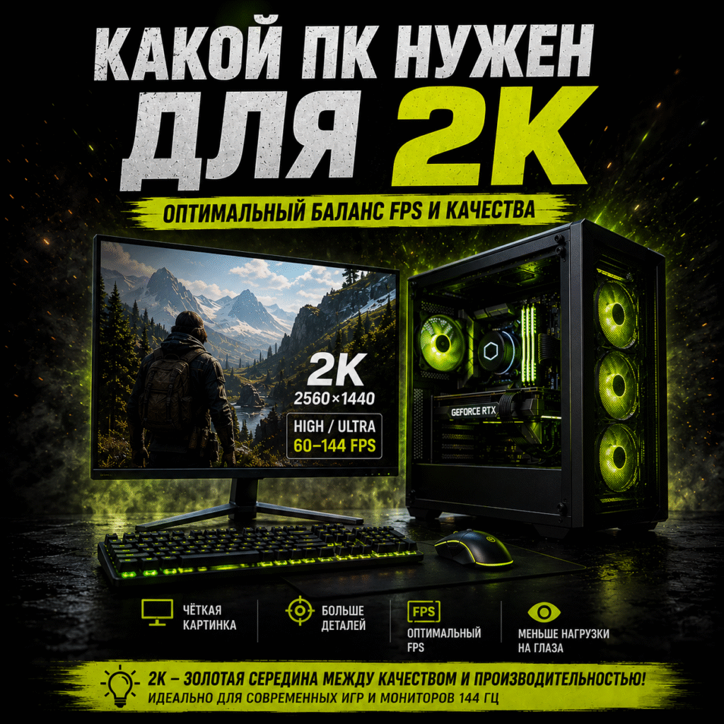 Какой ПК нужен для игр в 2K в 2026 году